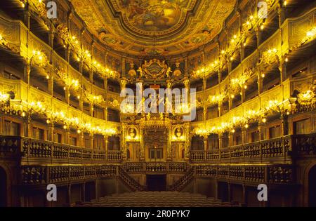 Opéra Margravial, Bayreuth, en Bavière, Allemagne Banque D'Images