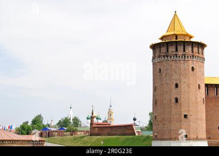 La Tour de la Marinkina sur le mur du Kremlin, Kolomna, oblast de Moscou, Moscou, Russie Banque D'Images