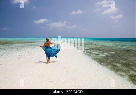 Tourisme à bikini Beach, Îles Marshall, atoll de bikini, Micronésie, Océan Pacifique Banque D'Images