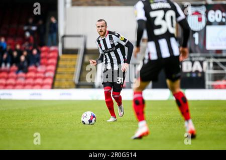 Cleethorpes, Royaume-Uni, 8th mai 2023. Niall Maher lors du match de football Sky Bet EFL League 2 entre Grimsby Town FC et AFC Wimbledon à Blundell Pa Banque D'Images