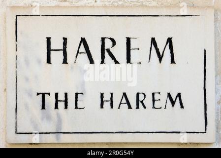 Entrée de Harem, Palais de Topkapi, Istanbul, Turquie Banque D'Images