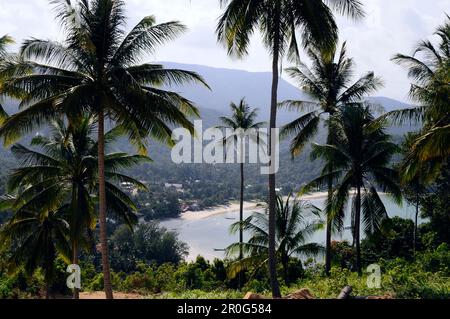 Plage de Hat Thong, côte nord, Ko Phangan, Ko Pha Ngan, Thaïlande Banque D'Images