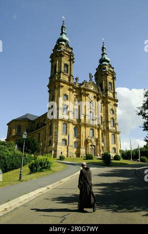 Basilique Vierzehnheiligen, près de Bad Staffelstein, haute-Franconie, Bavière, Allemagne Banque D'Images