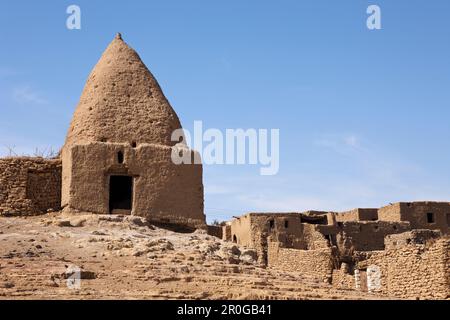 Vieille ville de Bahariya Oasis, Égypte, Bahariya Oasis, désert libyen Banque D'Images