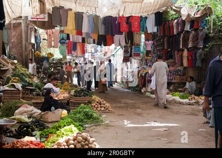 Marché dans Luxor, Luxor, Egypte Banque D'Images