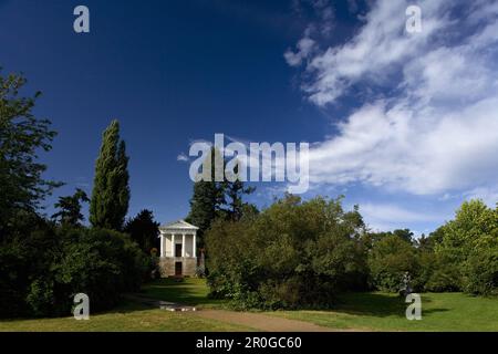 Temple à Wörlitzer Park, Wörlitz, Saxe-Anhalt, Allemagne, Europe, Patrimoine mondial de l'UNESCO Banque D'Images