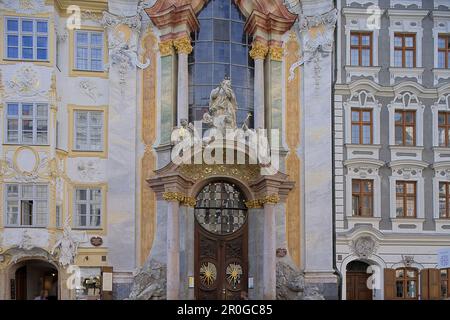 Église ASAM, Asamkirche, St. Johann Nepomuk a été construit en 1733–1746 par les frères Asam, Cosmas Damian Asam et Egid Quirin Asam, Munich, Bavière Banque D'Images