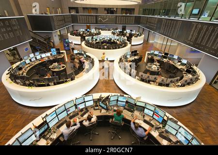 Bourse de Francfort marbre, Frankfurt am Main, Hesse, Allemagne Banque D'Images