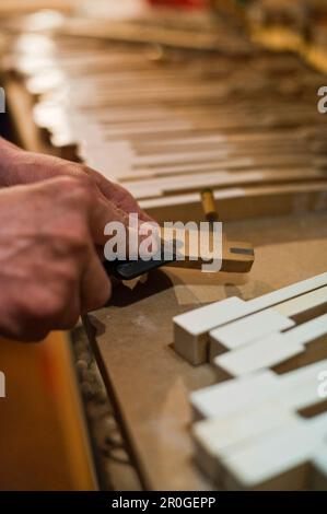 Piano Maker, Bavière, Allemagne Banque D'Images