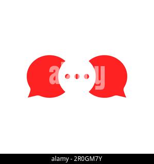 message contextuel ou icône de discussion privée Illustration de Vecteur