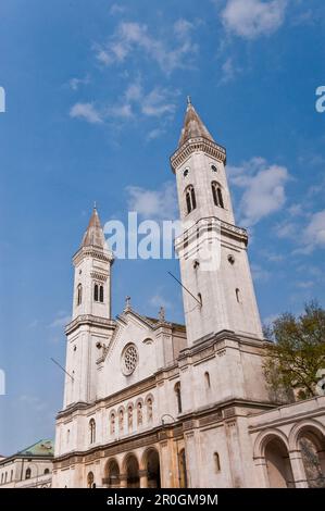 La paroisse catholique et l'église de l'université St. Louis, Ludwigstraße, Munich, haute-Bavière, Bavière, Allemagne Banque D'Images