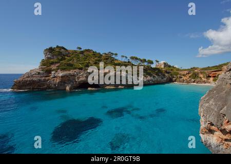 Calo d'es Moro, à proximité de Cala S'ammoniaque, près de Santanyi, Majorque, Iles Baléares, Espagne, Europe Banque D'Images