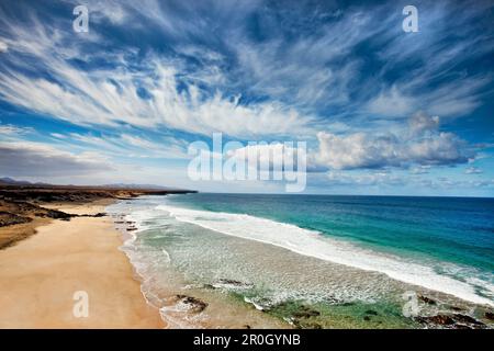 Plage El Cotillo, Fuerteventura, îles Canaries, Espagne Banque D'Images