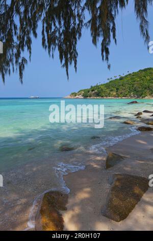 Haad Khom Strand, île de Koh Phangan, Thaïlande Banque D'Images