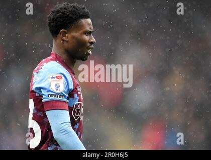 Burnley, Royaume-Uni. 8th mai 2023. Nathan Tella de Burnley pendant le match du championnat Sky Bet à Turf Moor, Burnley. Crédit photo à lire: Gary Oakley/Sportimage crédit: Sportimage Ltd/Alay Live News Banque D'Images