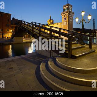 Campo Arsenale, Rio dell Arsenale, Castello, Venise, Italie Banque D'Images