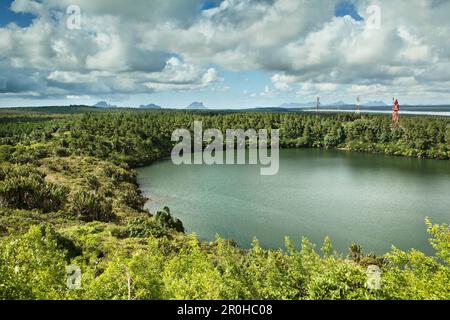 L'ILE MAURICE, Ganga Talaoor ou le Grand Bassin est un lac de cratère sacré situé dans les montagnes dans le district de Savanne, considéré comme le plus sacré Hind Banque D'Images