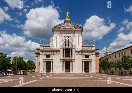 Basilique de Santa Maria degli Angeli, basilique Saint-Jean Marie des Anges, Assise, Saint François d'Assise, via Francigena di San Francesco, St. François Banque D'Images