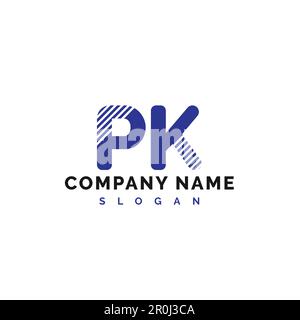 Logo lettre PK. Illustration vectorielle du logo de la lettre PK - Vector Illustration de Vecteur