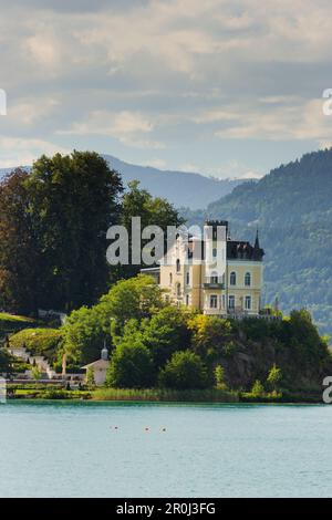 Château de Reifnitz, lac Woerthersee, Carinthie, Autriche Banque D'Images