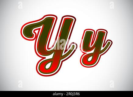 Lettre en majuscules et en minuscules en anglais. Symbole alphabétique graphique pour l'identité commerciale de l'entreprise Illustration de Vecteur