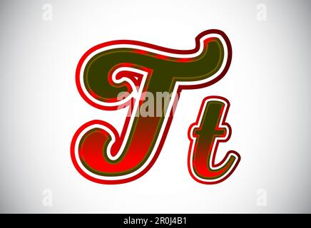 Lettre en majuscules et en minuscules en anglais. Symbole alphabétique graphique pour l'identité commerciale de l'entreprise Illustration de Vecteur