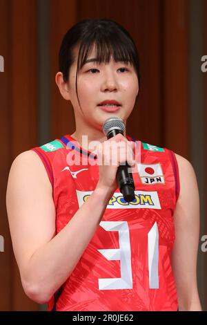Tokyo, Japon. JVA a annoncé l'équipe nationale des femmes du Japon 2023. 8th mai 2023. Yuki Nishikawa (JPN) Volleyball : 2023 Conférence de presse de l'Association japonaise de Volleyball (JVA) à Tokyo, Japon. JVA a annoncé l'équipe nationale des femmes du Japon 2023 . Credit: Yohei Osada/AFLO SPORT/Alay Live News Banque D'Images