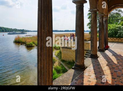 Havel, Sacrow de l'église du Sauveur, Heilandskirche, Potsdam, Brandebourg, Allemagne Banque D'Images