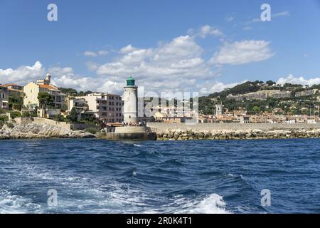 Phare, Cassis , Côte d'Azur, France Banque D'Images