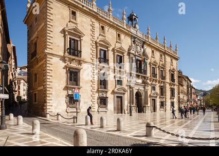 Plaza Santa Ana place dans la vieille ville, Grenade, Andalousie, Espagne, Europe Banque D'Images