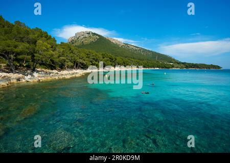 Playa de Formentor, Cap Formentor, Port de Pollença, Serra de Tramuntana, à Majorque, Îles Baléares, Espagne Banque D'Images