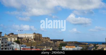 Château de San Cristobal à San Juan Puerto Rico Banque D'Images