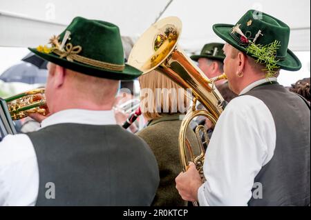 musique bavaroise, danse, typole, tradition bavaroise, Bavière, Allemagne, Europe Banque D'Images