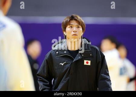 Stade Ali Bin Hamad Al Attiyah, Doha, Qatar. 8th mai 2023. Hifumi Abe (JPN), 8 MAI 2023 -Judo : Championnats du monde de judo Doha 2023 se réchauffer avant la compétition à l'arène Ali Bin Hamad Al Attiyah, Doha, Qatar. Crédit: Naoki Nishimura/AFLO SPORT/Alay Live News Banque D'Images