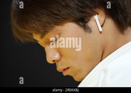 Hifumi Abe (JPN), 8 MAI 2023 -Judo : Championnats du monde de judo Doha 2023 se réchauffer avant la compétition à l'arène Ali Bin Hamad Al Attiyah, Doha, Qatar. (Photo de Naoki Nishimura/AFLO SPORT) Banque D'Images