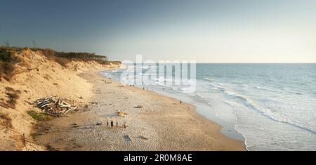 Plage de Soulac sur Mer, côte atlantique française, Aquitaine, France Banque D'Images