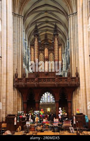 Beverley Minster le week-end du Coronation, le 2023 mai Banque D'Images