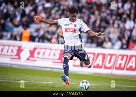 Aarhus, Danemark. 07th, mai 2023. Yann Bisseck (4) de l'AGF vu lors du match Superliga de 3F entre Aarhus GF et Viborg FF au parc Ceres d'Aarhus. (Crédit photo: Gonzales photo - Morten Kjaer). Banque D'Images