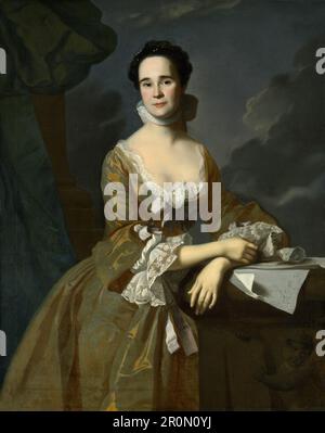 Mme Daniel Hubbard (Mary Greene) Date : c. 1764 artiste : John Singleton Copley American, 1738–1815 Banque D'Images