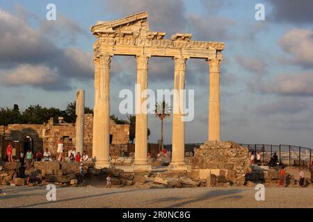 Temple d'apollon, Côté, Riviera turque, Turquie Banque D'Images