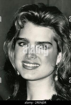 Actrice américaine Brooke Shields, États-Unis 1988 Banque D'Images