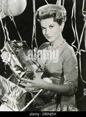 Portrait de l'actrice française Nicole Maurey, 1960s Banque D'Images