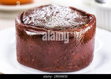 Goiabada, sucrée brésilienne à base de pâte de goyave, appelée goiabada smudge, typique de Minas Gerais, sucrée à partir de fruits, traditionnel de la festi de juin Banque D'Images