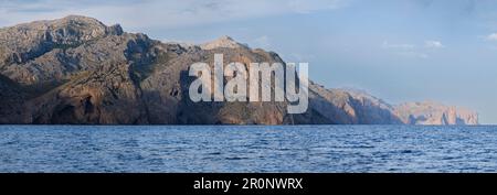 Cala Bóquer, Alta den Vaquer, Tramuntana Coast, Pollensa, Majorque, Îles Baléares, Espagne Banque D'Images