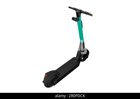 3d véhicule de scooter électrique bleu clair Banque D'Images