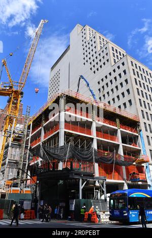 Chantier de construction à New York - Etats-Unis Banque D'Images