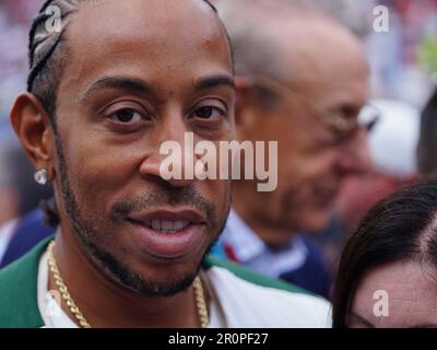 Miami, États-Unis. 09th mai 2023. MIAMI, Floride, États-Unis 07. 2023 mai; Ludacris regarde depuis la grille avant le Grand Prix de Miami F1, FIA Grand Prix de MIAMI Formule 1 dans les jardins de Miami autour du Stade américain de football des dauphins, F1 aux Etats-Unis, raceday, image - photo Credit: © ATP images/Haopeng ZHANG (ZHANG Haopeng/ATP/SPP) Credit: SPP Sport presse photo. /Alamy Live News Banque D'Images