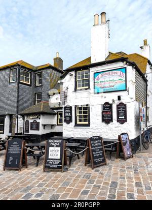 Sloop Inn - maison publique - The Wharf, St Ives, Cornwall, Angleterre, Royaume-Uni Banque D'Images