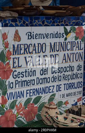 Marché à El Valle de Anton au Panama Banque D'Images