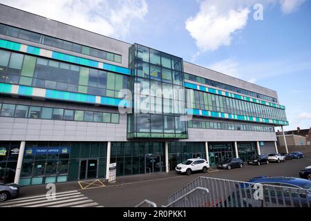 Stade national de football de Windsor Park en Irlande du Nord et domicile du Linfield FC Belfast, Irlande du Nord, royaume-uni Banque D'Images